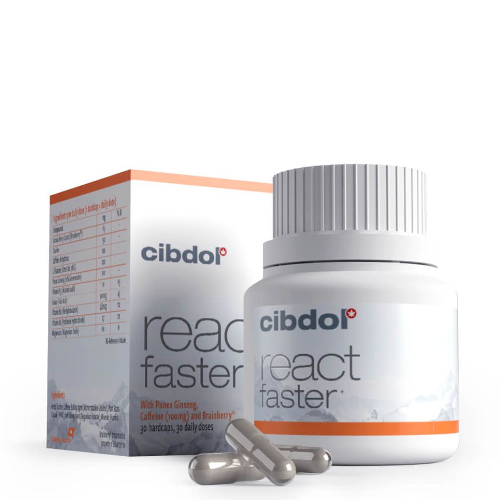 Cibdol CBD Kapseln React Faster